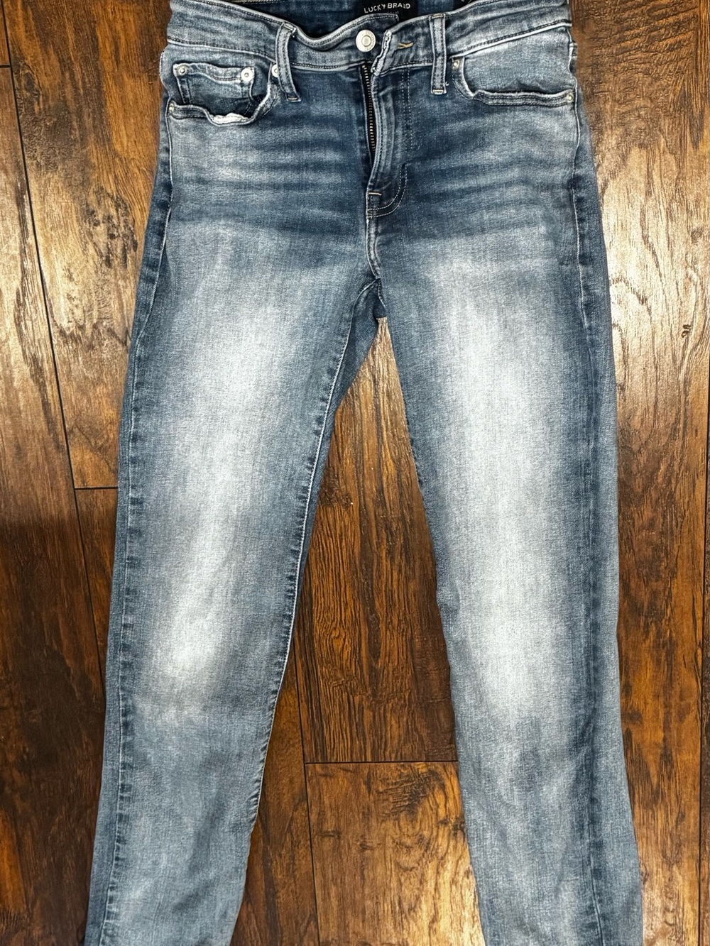 Lucky Brand Sweet Straight Jeans Women’s 4/27 Medium Wash Stretch Denim